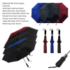 27'' Auto-Open Premium Black Coated Umbrella - UM 1018 Umbrella  Outdoor & Lifestyle Corporate Gift