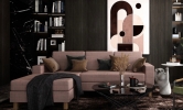 EGA 570 Miyakie L Shape Sofa Sofa Settee