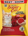 12L SUPERCAT CAT SAND (8.5KG) - FREE SCOOP  Cat Sand Cat