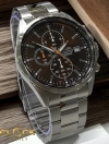 Alba Chronograph Mineral Crystal Glass Stainless Steel Case Silver Stainless Steel Band Men Watch ALBA