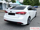 KIA CERATO / FORTE / K3 ( SEDAN ) 2013 - 2019 = INJECTION DOOR VISOR WITH STAINLESS STEEL LINING KIA INJECTION