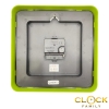 Telesonic Quartz Movement Green Plastic Case Wall CLOCK Q1696 TELESONIC Wall Clocks