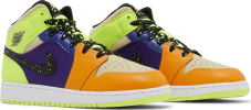 Air Jordan 1 Mid SE GS 'Volt Vivid Orange' Air Jordan 1 Mid Air Jordan