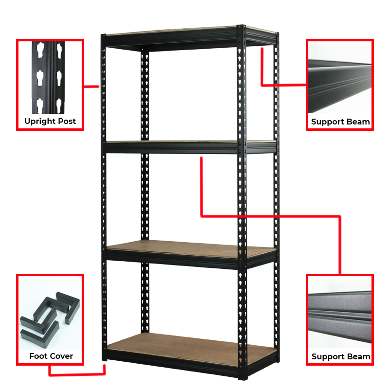BOLTLESS RACK (1.2MM Thickness) c/w 4 Layers Shelves BOLTLESS RACK ...