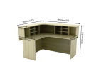 EXCT 1715 ( L ) Reception Counter EX Series Office Furniture Office Eqiupment