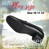 PlusSize Women 1 inch Heel Shoes- PS-71838 BLACK Colour Plus Size Shoes