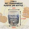 J-8013 PET TRANSPARENT PLASTIC JAR BOTTLE J/SY PLASTIC BOTTLE /BALANG