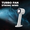 FN10T STORM - HANDHELD TURBO FAN WITH HANDPHONE STAND - LONG LASTING BATTERY Fan & LED Light