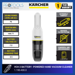 KARCHER VCH 2 BATTERY-POWERED HAND VACUUM CLEANER | 1.198-400.0
