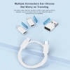 CC21B MULTICABLE 6 IN 1 - 3A FAST CHARGE USB CABLE WITH SIM CARD STORAGE & HANDPHONE STAND Cable