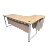 L-Shape Table With O-Leg & Mobile Pedestal 2D1F SINGLE TABLE & FOLDABLE TABLE DESK OFFICE FURNITURE