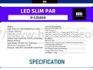 H-LS1810 LED Slim Par LED Display Visual Equipment