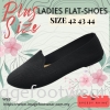 SPEEDY RHINO Plussize Ladies Comfort Flat Shoes -SR-530183(B)-33- BLACK Colour Plus Size Shoes