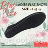 SPEEDY RHINO Plussize Ladies Comfort Flat Shoes -SR-530183(B)-33- BLACK Colour Plus Size Shoes