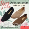 SPEEDY RHINO Plussize Ladies Comfort Flat Shoes -SR-530183(B)-33- KHAKI Colour Plus Size Shoes