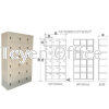 18 Compartment Steel Locker LOCKER COMPACTMENT STEEL FURNITURE