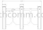 SPG257 MAG Line Swing Barrier MAG TURNSTILE