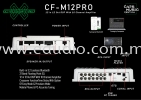 Crossfire CF- M12Pro 10ch Hybrid Amp 12ch RCA Output DSP Crossfire DSP (Digital Signal Processor)