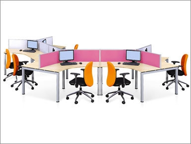 6 Pax honeycomb Desking System Workstation