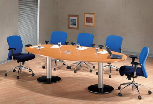 Beech Egg Shape Conference Table AIM208D (5 to 8 Pax)
