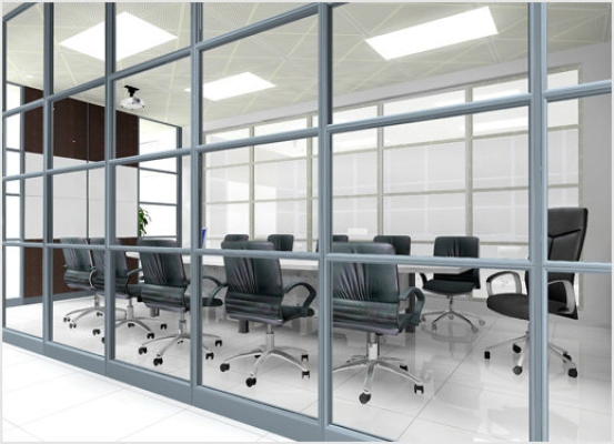 Office Glass Partition (AIM60-Y9M-VT)