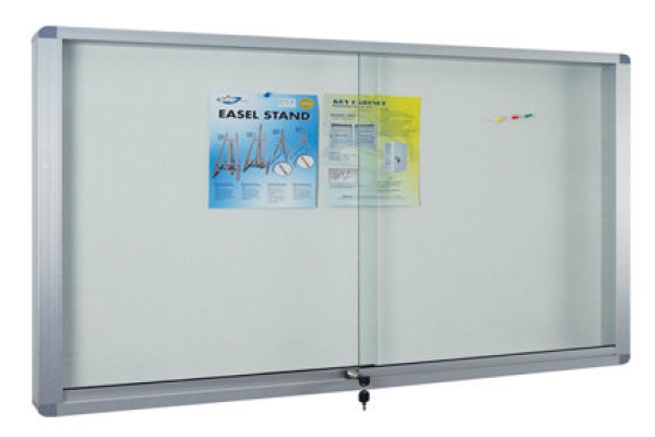 Aluminium Frame Cabinet Notice Board With Soft Board