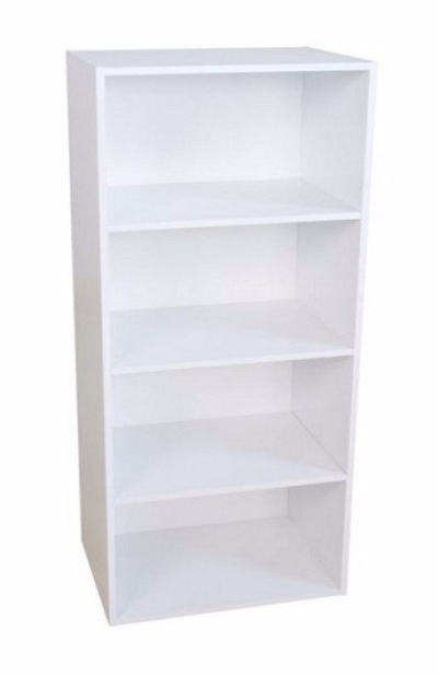 Openshelf cabinet 4 tiers white colour