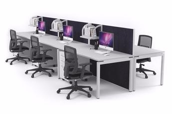 6 pax workstation with partition in between