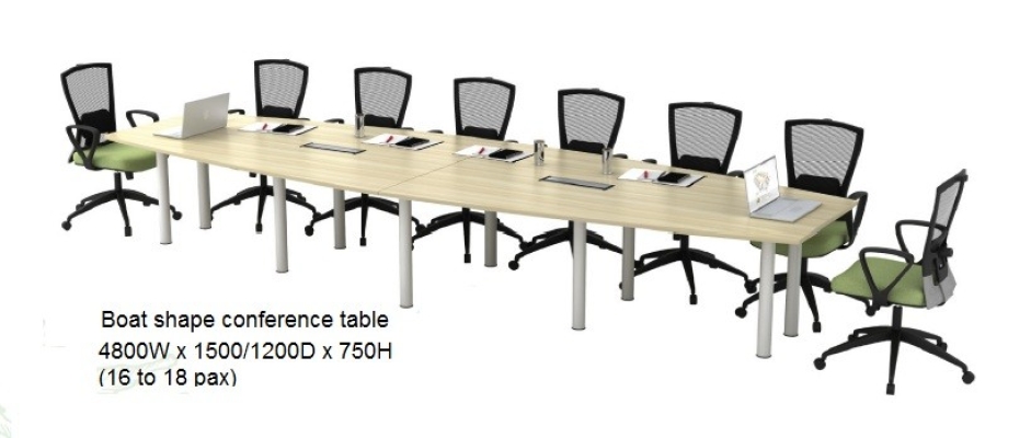 Boat shape conference table AIM4815B