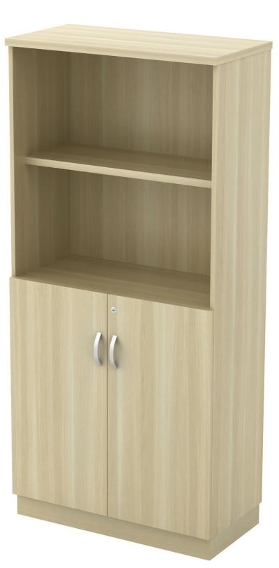 Semi Open Shelf (2tiers) with Swinging Door Cabinet (AIM17YOD)