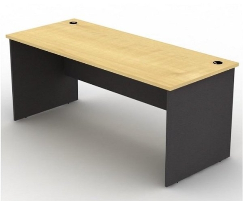 Rectangular table w. wooden panel