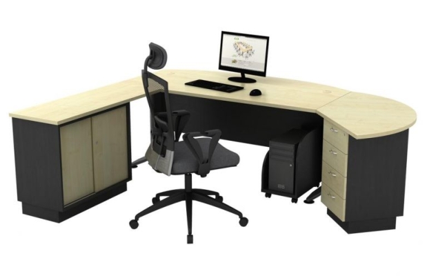 Executive Table with side cabinet TMB 180A