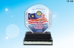 CP 140 Crystal Plaque  Crystal Series Trophy