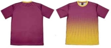 QD 4330 - Dark Purple And Yellow Quick Dry Tshirt Oren Sport