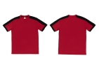 QD 5205 C Red / Black  Quick Dry Tshirt Oren Sport