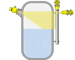 Level measurement and point level detection in highly toxic media