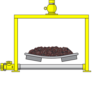 Mass flow measurement on conveyor belts