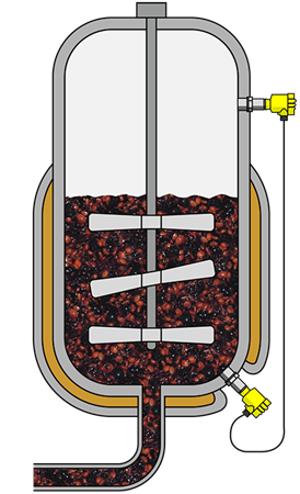 Level measurement in a vacuum vessel