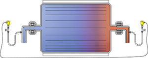 Differential pressure measurement in the drying cylinder