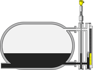 Level measurement in the reflux accumulator drum