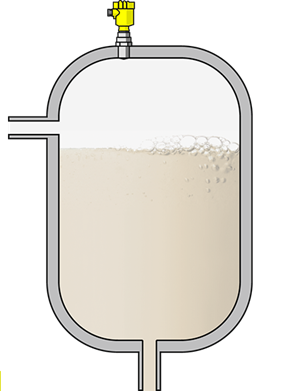 Level measurement in CIP system - cleaning agent storage tanks