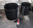 DLM Model HDPE Tank - Open Top  DLM HDPE Spiral Type Storage Tank