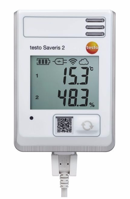 testo saveris 2-h1 - wifi data logger with display and integrated temperature and humidity probe