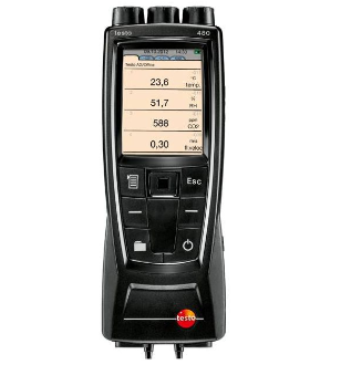 testo 480 - digital temperature, humidity and air flow meter