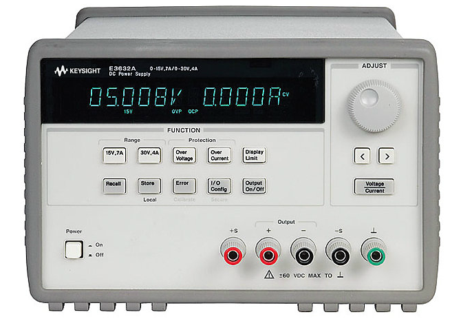 KEYSIGHT 120W Power Supply, 15V, 7A or 30V, 4A, E3632A