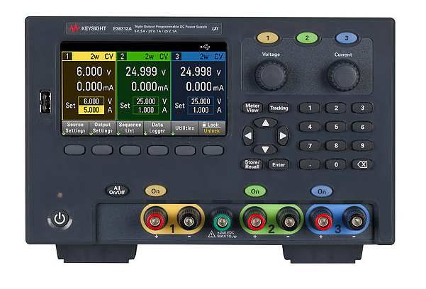 KEYSIGHT 80W Triple Output Power Supply, 6V, 5A & 2X 25V, 1A, E36312A