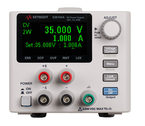 keysight dc power supply, 35v, 1a, 35w, e36104a