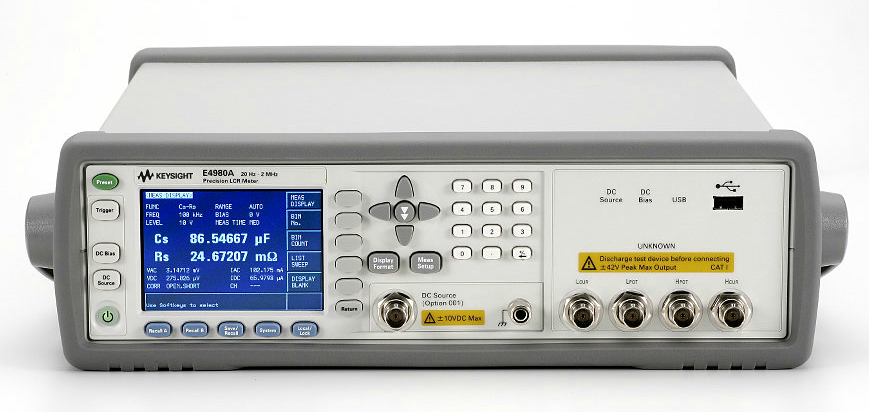 KEYSIGHT Precision LCR Meter, 20Hz to 2MHz, E4980A