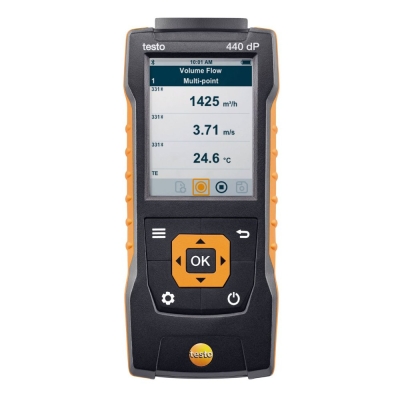 testo 440 dP | Air velocity & IAQ Measuring Instrument incl. Differential Pressure Sensor [SKU 0560 4402]