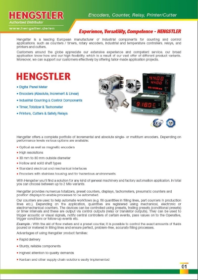 Hengstler 0521-074 Encoder, 1000P/R RI41-0/1000ER11KB RI4101000ER11KB Malaysia